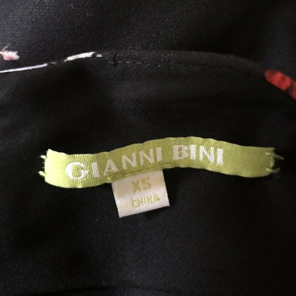 GIANNI BINI‎ RUCHED SIDE SLIT LINED FLORAL SKIRT XS - Picture 11 of 13